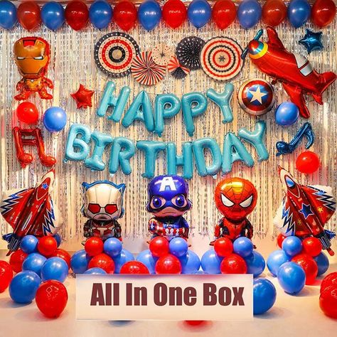 15 Exciting Birthday Themes For Kids That They Love! Marvel Birthday Party Decorations, Star Wars Theme Birthday, Avengers Birthday Party, Superhero Party Decorations, Marvel Birthday, Circus Birthday Party Theme, Star Wars Theme Party, Superman Birthday, Boy Birthday Decorations