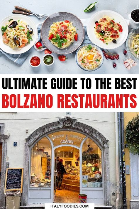 Northern Italy Food, Italy Bolzano, Restaurants In Italy, Sanremo Italy, Bolzano Italy, Food Italy, Italy Restaurant, Travel In Italy, Italy 2023