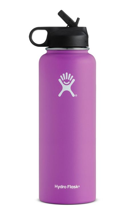 40oz hydroflask raspberry. I hate water, but this water bottle almost makes me like it. It keeps the water super cold and the ice frozen. Hydro Flask Colors, Hydro Flask 40 Oz, 40 Oz Water Bottle, Canteen Bottle, Hydro Flask Bottle, Coffee Flask, Hydro Flask Water Bottle, Wide Mouth Water Bottle, Flask Water Bottle