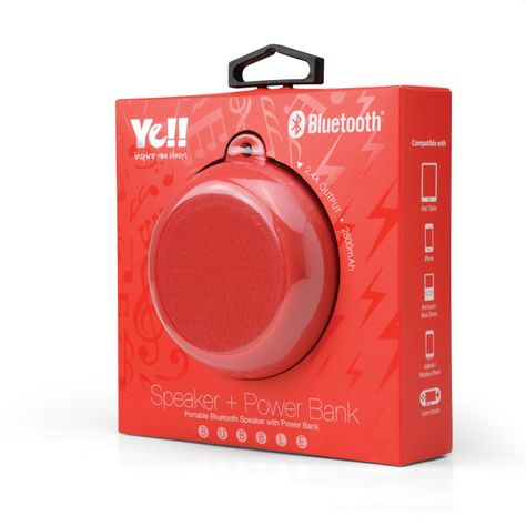 Bubble BTS760 Packaging Red #yell #bubble #bts760 #bluetooth #speaker #powerbank #red #yelltowin Speaker Packaging Design, Speaker Packaging, Earphone Packaging, Electronic Packaging, Driftwood Mirror, Blister Packaging, Appliances Design, Cool Packaging, Car Diffuser