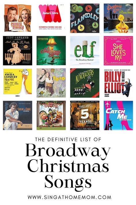 pictures of broadway musical albums Fun Christmas Songs, Broadway Christmas, Christmas Songs List, Kenny Burrell, Best Christmas Songs, Songs List, Originals Cast, Dream Book, Christmas Songs