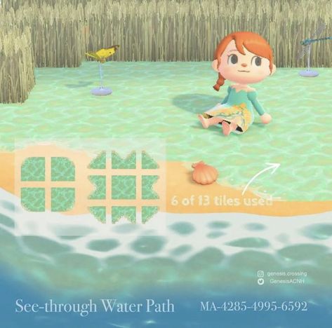 Water Path Acnh, Animal Crossing Sand Path, Acnh Sand Path, Path Acnh, Natural Floor, Blurred Background Photography, Animal Crossing Wild World, Path Design, City Folk