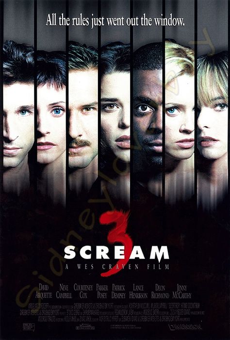 Feb 24,2000 Webster Twelve, Webster, NY Scream 2000, Scream 3 Poster, Sydney Prescott, Scream Trilogy, Scream Series, Scream Movies, Horror Classics, Scream 2, Scream 3