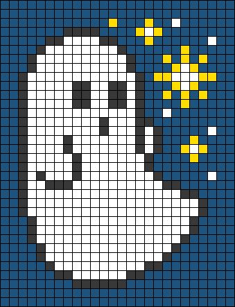 Crochet Grid Patterns Fall, Ghost Crochet Tapestry, Halloween Crochet Grid Patterns, Halloween Alpha Pattern Small, Goth Tapestry Crochet, Halloween Grid Art, Alpha Patterns Tapestry, Halloween Crochet Tapestry Pattern, Fall Grid Pattern