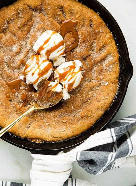 Skillet Cookie Recipe, The Best Cookies, Snickerdoodle Recipe, Best Cookies, Skillet Cookie, Snickerdoodle Cookies, Snickerdoodle Cookie Recipes, Browned Butter, Chai Spice