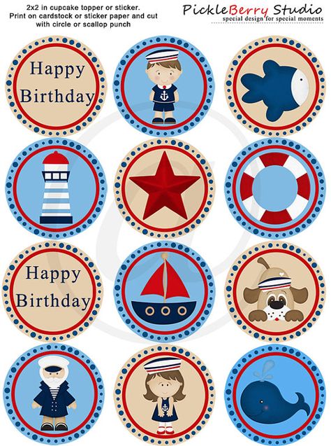 Nautical Party Printables, Sailor Party, Sailing Theme, Sailor Theme, Nautical Birthday Party, Nautical Themed Party, Nautical Birthday, Nautical Party, Nautical Baby Shower