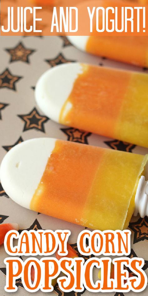 Pumpkin Pie Popsicles, Candy Corn Popsicles, Healthy Candy Corn, Vegan Candy Corn, Candy Corn Ice Cream, Pancakes For Dinner, Healthy Popsicles, Nonfat Greek Yogurt, Pumpkin Pancakes