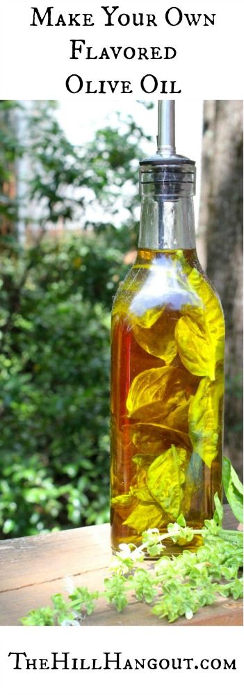 Make Your Own Flavored Cooking Oil from TheHillHangout.com Oil Infused Recipes, How To Make Herbal Oils, How To Make Herb Infused Oil, Mint Infused Oil, How To Make Infused Oils, Infusing Oil With Herbs, Lemon Balm Infused Oil, How To Make Oils From Herbs, Herb Infused Oils