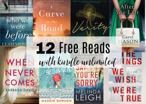 Do you love reading with an e-reader or do you prefer a 'real' book most of the time?  Sharing 12 books I'm reading for free. 12 Books, Sharing Time, Page Turner, Love Again, Dance Competition, E Reader, Know Nothing, Kindle Unlimited, First They Came