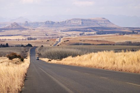 On the road, Free State, South Africa. The road between Ficksburg and Clarens in , #AFFILIATE, #South, #Africa, #State, #road, #Free #ad Free State South Africa, Tsitsikamma National Park, The Road Between, South Africa Map, Provinces Of South Africa, African Continent, Temperate Rainforest, On Safari, Free State