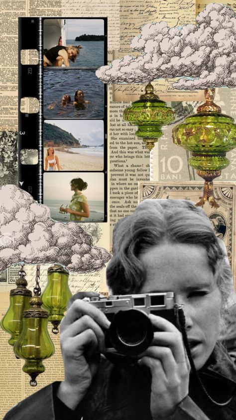 Film Collage Photography, Film Photography Collage, Film Collage Aesthetic, Film Photo Collage, Aesthetic Photo Collage Template, Collages Aesthetic Vintage, Camera Collage, Key Pictures, Nature Library