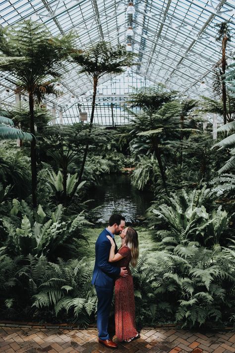 Alternative Engagement Photos, Garfield Park Conservatory, Chicago Engagement Photos, Proposal Photos, Chicago Engagement, Wedding Info, Engagement Inspo, Wedding Proposals, City Engagement