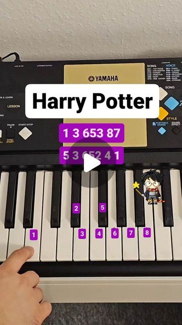 Alex Butler | Piano Tutorials on Instagram: "Harry Potter Theme Song  #piano #pianotutorial #pianocover #music #harrypotter  Which Harry Potter-Part is your favorite?" Piano Sheet Music Harry Potter, Harry Potter Keyboard Notes, Harry Potter Song Piano, Harry Potter Piano Notes, Harry Potter Piano Easy, Harry Potter Theme Song Piano, Harry Potter Piano, Piano Letters Songs, Harry Potter Theme Song