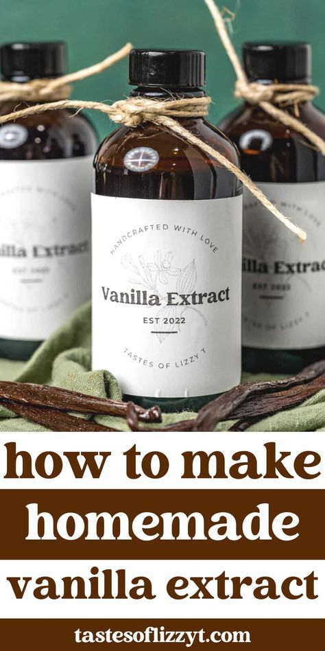 Learn how to make vanilla extract, the most popular flavor in baked goods. All of your questions are answered in our complete guide. Vanilla Diy, Diy Extracts, Cheap Vodka, Make Vanilla Extract, Vanilla Extract Recipe, Recipe Book Diy, Homemade Vanilla Extract, Mason Jar Meals, Homemade Spices