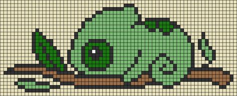 Bearded Dragon Pixel Art, Leopard Gecko Pixel Art, Snake Pixel Art Grid, Gecko Bead Pattern, Gecko Cross Stitch, Chameleons, Thread & Yarn, Pixel Crochet, Tapestry Crochet Patterns