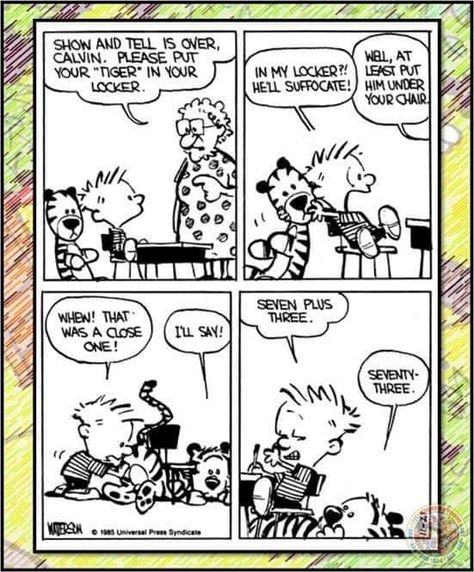 Calvin And Hobbes Humor, Hobbes And Bacon, Calvin Und Hobbes, Calvin And Hobbes Quotes, Bill Watterson, Calvin And Hobbes Comics, Red And Black Wallpaper, Nice Art, Books Art