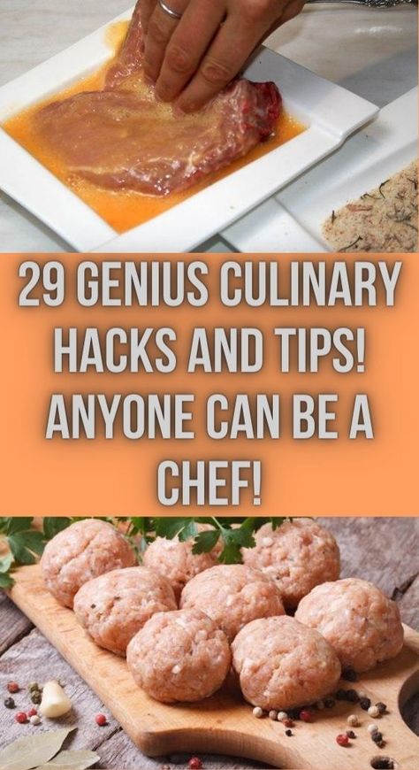 We've compiled 29 culinary hacks and tips that will take your cooking skills to the next level. From perfecting your broths to enhancing the flavor of your salads, these kitchen secrets are bound to impress. Whether you're a seasoned cook or a novice in the kitchen, these genius tricks will make you feel like a culinary master. Share these invaluable tips with your friends and let them in on the secrets to culinary success! Basic Chef Skills, How To Cook Like A Chef At Home, Chef Tricks, Learn To Cook Like A Chef, Cooking Mistakes And How To Fix Them, Kitchen Hacks Cooking, Cooking Secrets, Kitchen Hacks Food, Kitchen Secrets