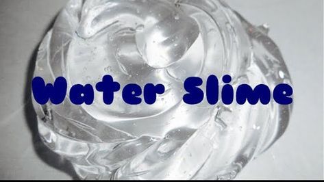 How To Make Slime With Only Two Ingredients, How To Make Edible Slime, How To Make Water Slime, Water Slime Recipe, Two Ingredient Slime, One Ingredient Slime, How Make Slime, Slime With Out Glue, Edible Slime Videos