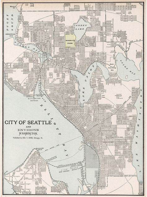 Seattle Map, Seattle Poster, Library Home, Washington Map, Seattle City, Dorm Posters, Wall Map, Wall Maps, Map Art Print