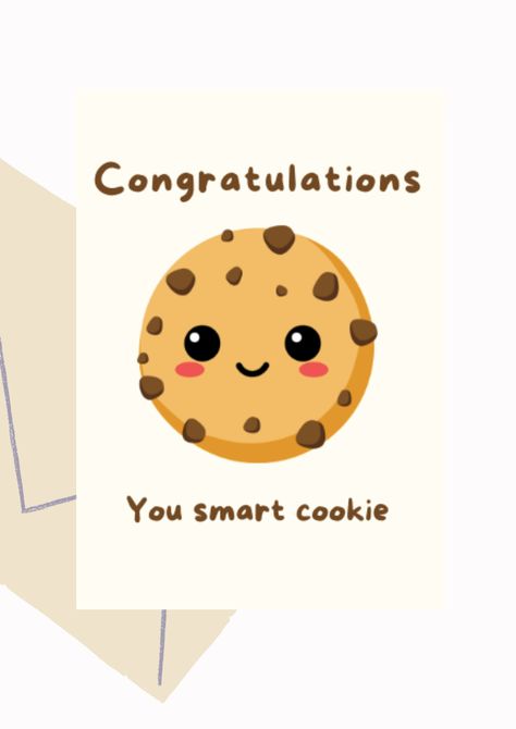 Ring Affirmations | Printable Positivity Congratulations You Smart Cookie card. This card is suitable for gifting to anybody on their graduation/ special achievement. Colours- Beige, Brown * Please note : the names will be printed based on your personalisation request. Our cards measure approximately 10 inch (width) x 7 inch (height). Congratulations On Achievement, Promotion Congratulations Card, Congratulations Doodle, Congrats Card Ideas, Card Ideas Graduation, Congratulations Card Ideas, Congratulations On Promotion, Congratulations Quotes Achievement, Graduation Cards Diy