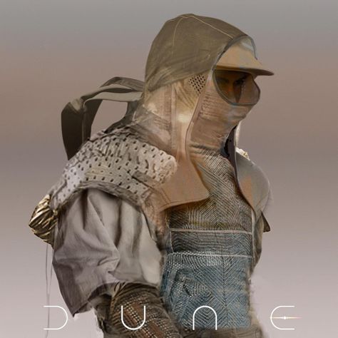 Dune (2021) Concept Art by Joseph Cross | Concept Art World Dune Costumes, Dune Concept Art, Dune Fashion, Dune 2021, Paul Atreides, Sci Fi Design, Concept Art World, Concept Artist, Helmet Design