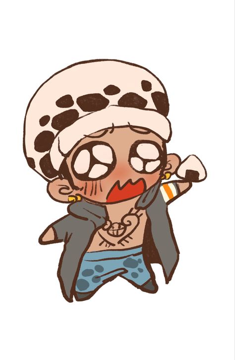 Cute Law One Piece, Law And Luffy Fanart, One Piece Cute Chibi, Trafalgar Law Drawing, Trafalgar Law Icon, Onepiece Icon, One Piece Law, Luffy Fanart, Law Icon