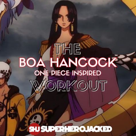 Boa Hancock Workout Boa Hancock Inspired Outfits, Snake Princess, Anime Workouts, One Piece Workout, Superhero Jacked, Character Workouts, Anime Superhero, Marine Officer, Superhero Workout