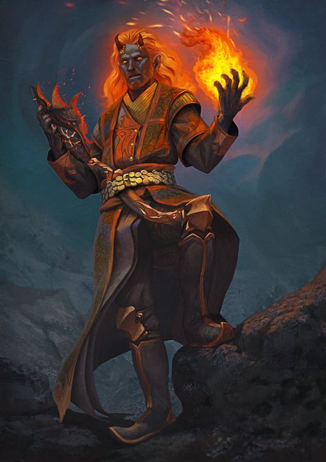 Fire Druid, Fire Genasi, Dnd Sorcerer, Dnd Portraits, Pathfinder Character, Dnd Races, Dnd Art, D&d Dungeons And Dragons, Dnd Characters