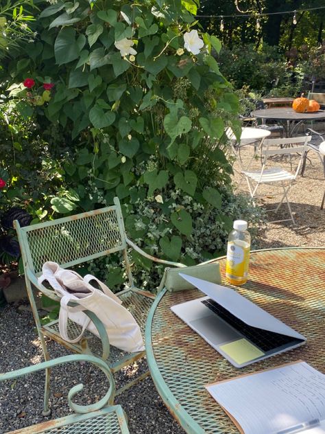 Garden Summer Aesthetic, Summer Aesthetic Morning, Europe Spring Aesthetic, Garden Cafe Aesthetic, Spring Cafe Aesthetic, Summer Work Aesthetic, Summer Studying Aesthetic, Passing Aesthetic, Summer Cafe Aesthetic