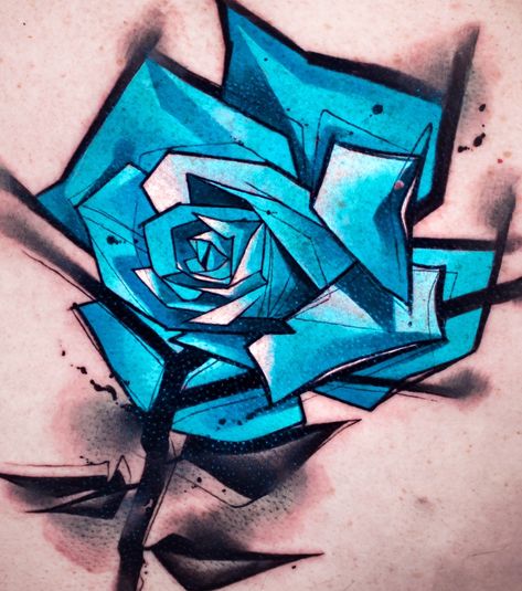 Rose Tattoos Men, Tattoos On Brown Skin, Tattoos On Black Skin, Flower Graffiti, Men Flower Tattoo, Tat Inspiration, Graffiti Flowers, Blue Rose Tattoos, Rose Tattoos For Men