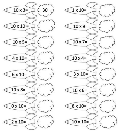 Multiply Multiples of 10 by 1-Digit Numbers Multiplying By 10, Good Marks, Base Ten Blocks, Go Math, Base Ten, School Celebration, School Play, Elementary School Students, Mental Math