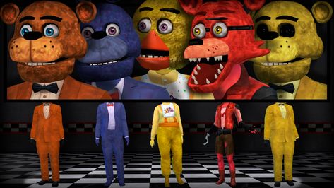 Mod The Sims - Five Nights at Freddy's wearable Heads and Costumes Fnaf Sims 4, Fnaf Sims 4 Cc, Cc Packs, Athletic Swimwear, Sims 4 Cc Folder, Cool Piercings, Body Outfit, Sims 4 Cc Packs, Sims4 Cc