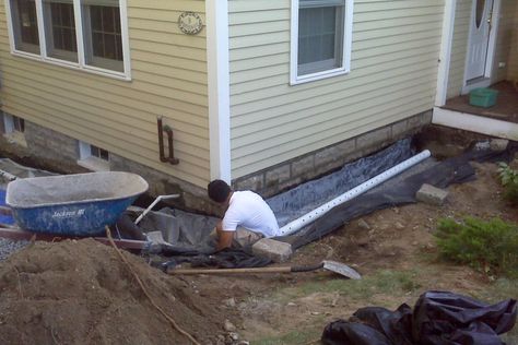 French Drain System, French Drains, Home Renovation Loan, No Foundation, French Drain, Drainage Solutions, Home Improvement Loans, Rain Water Collection, Basement Renovations