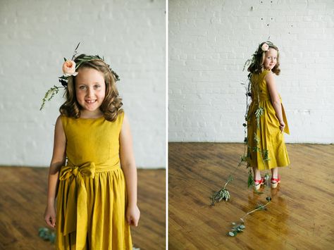 Sweet golden flower girl with crown. Vintage Wedding Guest Outfit, Journey Photography, Diy Vintage Wedding, Wedding Guest Outfit Ideas, Color Palette Yellow, Wedding Guest Hairstyles, Indiana Wedding, Flower Girl Hairstyles, Luxury Destination Wedding