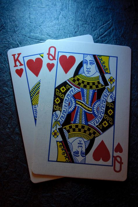 Card Drawings King And Queen, Renewal Tattoo, King And Queen Cards, Relationship Scrapbook, King Of Hearts Card, King And Queen Of Hearts, King And Queen Pictures, Queen Of Hearts Card, King Card