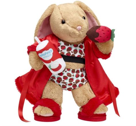 Build A Bear Accessories, Strawberry Outfit, Cute Chocolate, Build A Bear Outfits, Ty Plush, Strawberry Gifts, Covered Strawberry, Valentines Gift Bags, Chocolate Covered Strawberry