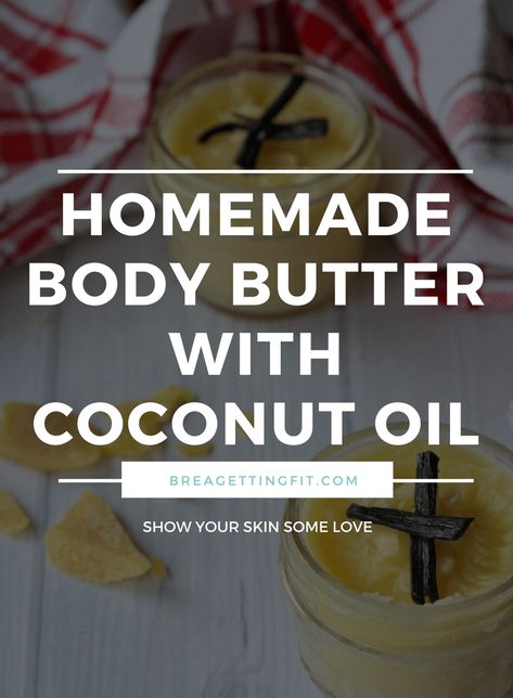 If you suffer from dry skin, and you're tired of spending a ton of money at the store, try this homemade body butter with coconut oil. It's easy to make and super emollient. Coconut Oil Body Butter, Coconut Oil Body, Homemade Body Butter, Lotion Recipe, Diy Body Butter, Body Butters Recipe, Diy Lotion, Coconut Oil Uses, Homemade Lotion