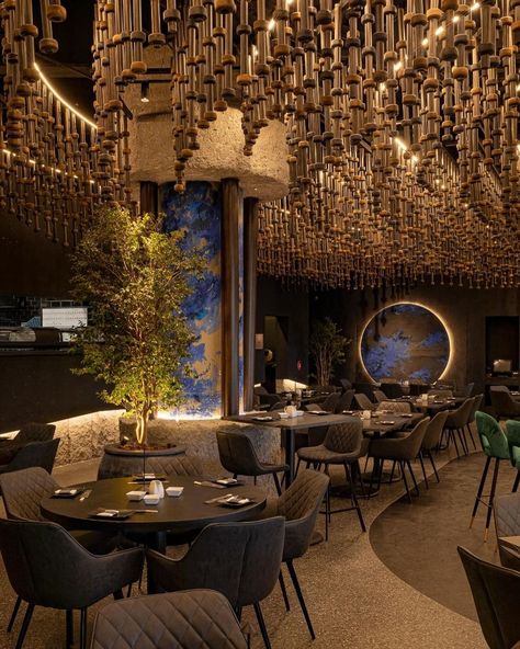 restaurant design • Instagram Restaurant Interior Design Italian, African Inspired Restaurant Decor, Restaurant Interior Design Luxury, African Restaurant Design, Luxury Restaurant Design, Gazebo Restaurant, Wallpaper Restaurant, English Bar, Tao Restaurant