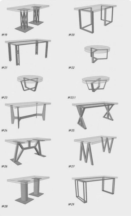 Welded Furniture, Kursi Bar, Wood Table Design, Metal Table Base, Metal Furniture Design, Metal Table Legs, Table Metal, Plywood Furniture, Dining Table Legs