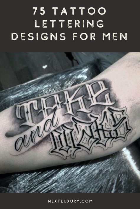 The truth is, all words spoken come with a cost. Mankind’s great power, the gift of speech, can inspire just as easily as it can destroy.When it comes to the thought of tattoos, the concept is no different. #nextluxury #tattooideas #tattoodesigns Fonts For Tattoos For Men, Tattoo Lettering Styles For Men, Tattoo Lettering Fonts For Men, Lettering Tattoo Men, Word Tattoos Men, Top Of Wrist Tattoos, Word Tattoos For Men, Tatoo Lettering, Tattoo Fonts For Men