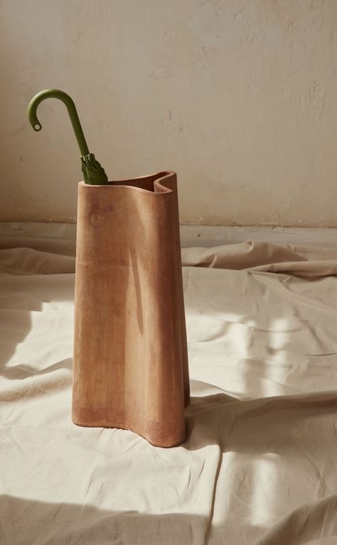 Umbrella Stand Design, Mud Water, Oil And Water, Umbrella Holder, Australian Architecture, Wall Finishes, Furniture Designer, Small Vase, Umbrella Stand