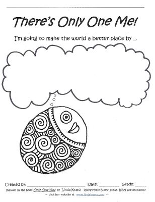 Only one you website. I've got the book, now I have a writing activity to use with it. Only One You Fish Art Project, Only One You Book Activities, Only One You Art Project, What Do You Do With An Idea Activities, Only One You Activities, Only One You Book, Positive Self Esteem, Fish Template, Guidance Lessons