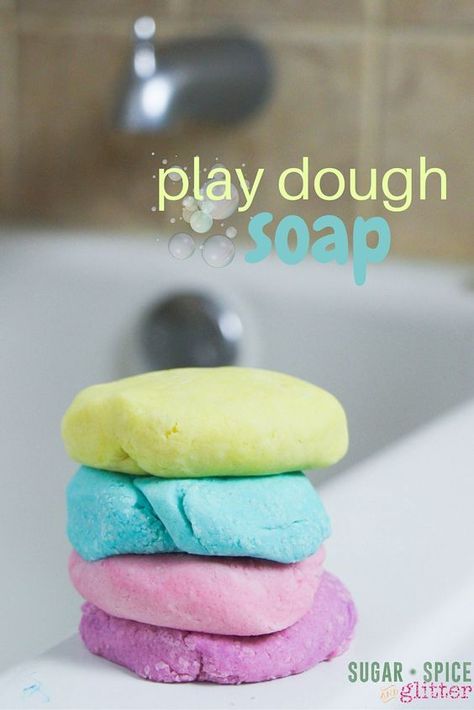 Play Dough Soap, Soap Jellies, Dan Zaljubljenih, Diy Lush, Savon Diy, Bath Stuff, Summer Products, Homemade Playdough, Trendy Diy