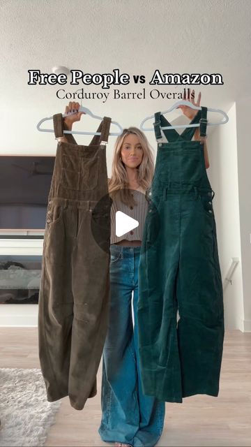 Heidi and Tara Snipes on Instagram: "DOUBLE TAP & DROP NAME BELOW FOR 🔗! Nothing screams FALL like corduroy overalls 🍂☕️ the fit & fabric is perfection! so cute for all of your autumn festivities 🎃🪵🍎

Fall fashion, Amazon fashion, corduroy, corduroy fashion, fall outfits, overalls, overall outfit, free people style, We The Free Good Luck Cord Overalls, Free people We The Free Good Luck Cord Overalls

#freepeople #freepeoplestyle #Corduroy #overalls #fallfashion #falloutfit #falloutfitinspo #falloutfitidea #bohostyle #barreljeans #affordablefashion #amazonfashion" Overalls In The Winter, Overalls Outfit Aesthetic Fall, Fall Outfits Overalls, Wide Leg Overalls Outfit, Oversized Overalls Outfit, Corduroy Overalls Outfit, Overall Outfit Winter, Coverall Outfit Women, Carhartt Overalls Outfit