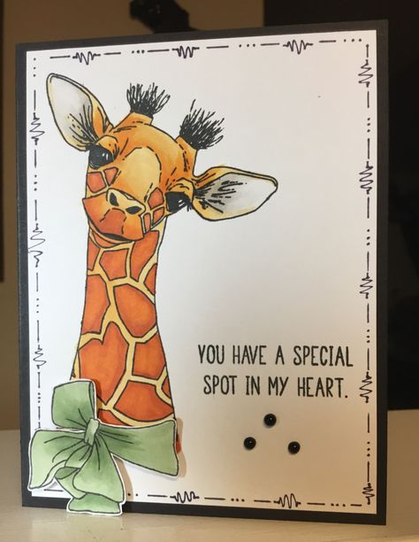 Impression Obsession Cards, Giraffe Drawing, Giraffe Pictures, Giraffe Decor, Giraffe Painting, Greeting Card Art, Giraffe Art, Impression Obsession, A Giraffe