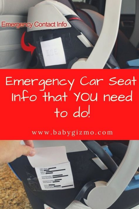 Car Seat Emergency Info, Toddler Hacks, Carseat Safety, Baby Information, Child Car Seat, Emergency Contact, Future Family, Losing A Child, Dad Life