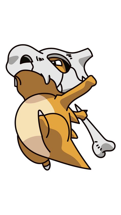 Cubone Art, Cubone Wallpaper, Bone Pokemon, Pokémon Flash, Cubone Tattoo, Cubone Skull, Fanart Pokemon, Tufting Ideas, Gen 1 Pokemon