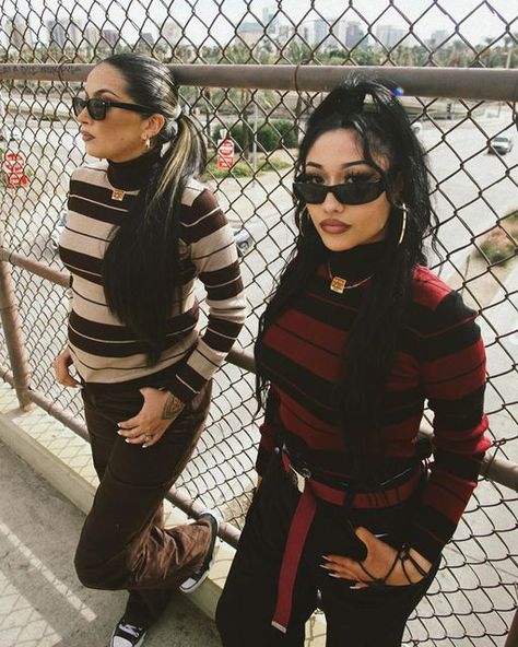 90s Chola Aesthetic, Chola Aesthetic, Chicana Aesthetic, Mexican Models, Chola Style, Cholo Style, Chicana Style, Mexican Women, Latina Fashion