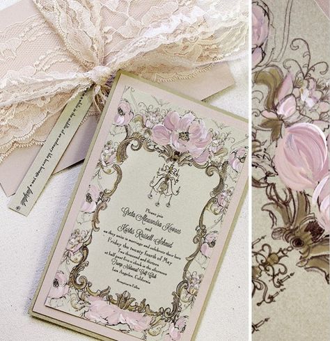 momental_designs - dusty rose, rustic, vintage, wedding invitations Wedding Invitations Aesthetic Vintage, Vintage Wedding Invitations Romantic, Coquette Wedding Invitations, Coquette Invitation, Vintage Wedding Invites, Vintage Invitation Card, Wedding Invitations Pink, Scroll Invitations, Wedding Shower Brunch