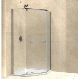 Dreamline SHEN-2136360 Prism 36 1/8" by 36 1/8" Pivot Shower Enclosure Neo Angle Shower Enclosures, Dreamline Shower, Bathroom Vanity Style, Neo Angle Shower, Stone Tub, Bathroom Console, Bathroom Vanity Sizes, Shower Door Hardware, Frameless Shower Enclosures